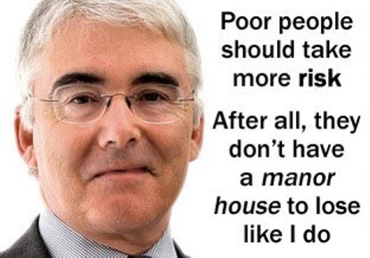 Face of evil: Because of creatures like Lord Freud, Parliament should legislate against a new crime - abuse of power. (Picture by Black Triangle)